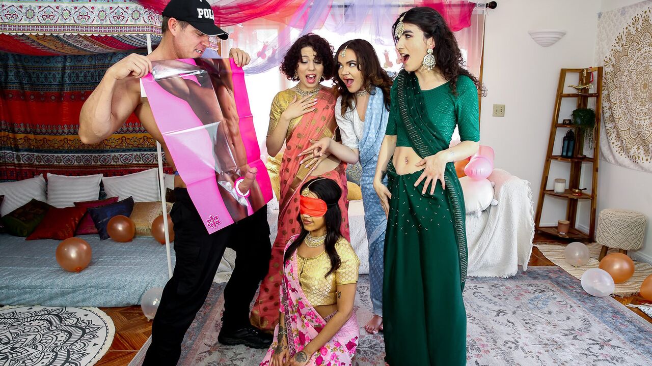 Indian bridal shower gets wild with sexy bride to be